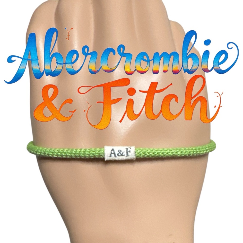 Abercrombie & Fitch Lime Green Cord Bracelet